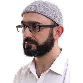 ihvan online Kufi Hats for Men, Taqiya, Takke, Turkish Muslim Winter Velvet Roll-up Edge Prayer Skullcaps, Islamic Gifts