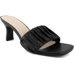 LONDON FOG Womens Leana Dress Sandal Womens comfort Heeled Sandals