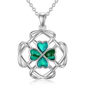 Sterling Silver Scottish Thistle/Cross/Tree of Life/Shamrock/Lotus/Rose Necklace for Women Cross Rose Flower Lotus Flower Pendant Jewelry Gifts for Women Wife Girlfriend Girls Mom Daughter