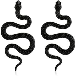 Snake Dangle Earrings for Women, Boho Statement Snake Studs Earrings, Punk Gothic Personality Snake Dangle Drop Earrings for Teen Girls, Hypoallergenic vintage Animal Serpent Jewelry