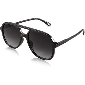 FEISEDY Men&Women Retro Aviator Sunglasses,Square Classic Double Bridge UV400 Protection Lens Frame Sun Glasses B2394