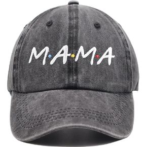 Mama Baseball Caps for Women, Embroidery Adjustable Vintage Wash Cotton Funny Mom Gift Hats