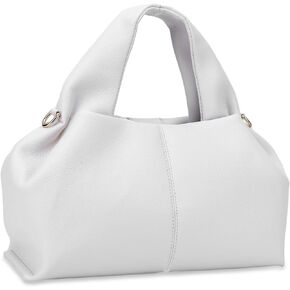 JQWYGB Cloud Pouch Bag Dumpling Clutch Purse Handbag Leather Tote Shoulder Bag Retro Crossbody bag with Removable Strap