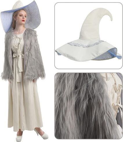 LSYYSKB Elden Ring Witch Cosplay Costume, Witch Renna Costumes Halloween Ranni Renaissance Dress Set with Witch Hat Cape in Kuwait