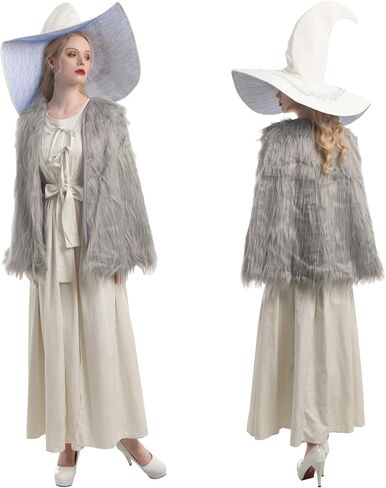 LSYYSKB Elden Ring Witch Cosplay Costume, Witch Renna Costumes Halloween Ranni Renaissance Dress Set with Witch Hat Cape in Kuwait