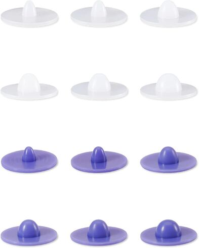 RORITOL 12PCS Different Sizes Belly Button Shaper Plug Post Tummy Belly Button Shaper Silicone Plug Post Tummy（Purple and White） Patent Pending in Saudi Arabia