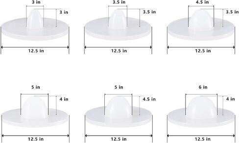 RORITOL 12PCS Different Sizes Belly Button Shaper Plug Post Tummy Belly Button Shaper Silicone Plug Post Tummy（Purple and White） Patent Pending in Saudi Arabia