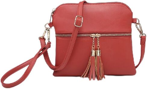 JEN & CO. Tara Crossbody Bag - Vegan Leather Purse for Women, Cross Body Bags Wristlet Purses in Kuwait