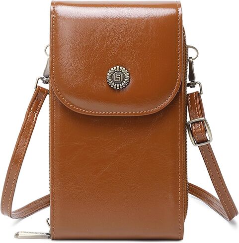 حقائب JJUQ صغيرة تمر بالجسم للنساء حقيبة كتف صغيرة للهاتف الخلوي ومحفظة مع فتحات لبطاقة الائتمان وحزام قابل للتعديل in Kuwait