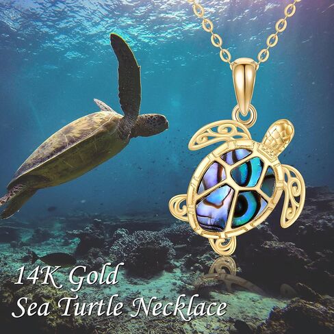 قلادة اليعسوب من الذهب عيار 14 قيراط/ قلادة سلحفاة بتصميم حيوان لطيف، هدايا مجوهرات للنساء والفتيات in Kuwait