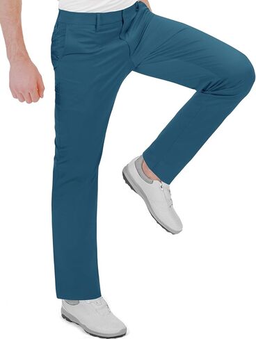 Men's Golf Pants Stretch Waist Slim Fit Tapered Classic Fit Golf Pants in Saudi Arabia