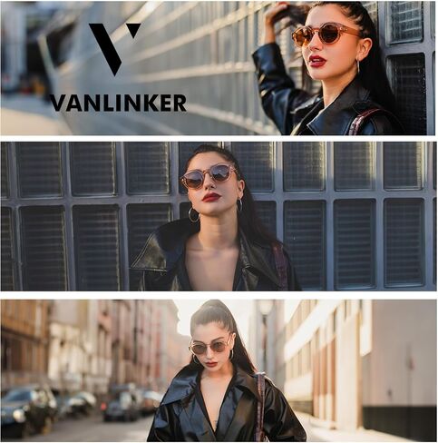 VANLINKER Vintage Round Polarized Sunglasses for Women Men Trendy Shades Retro Circle Sun Glasses VL9743 in Saudi Arabia