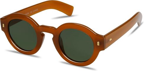 VANLINKER Vintage Round Polarized Sunglasses for Women Men Trendy Shades Retro Circle Sun Glasses VL9743 in Saudi Arabia