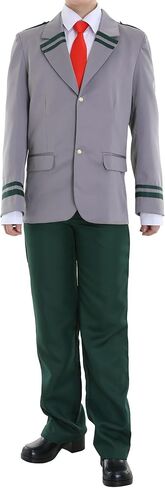 miccostumes Men's Anime Hero Cosplay Costume School Uniform with Short and Long Ties in Saudi Arabia