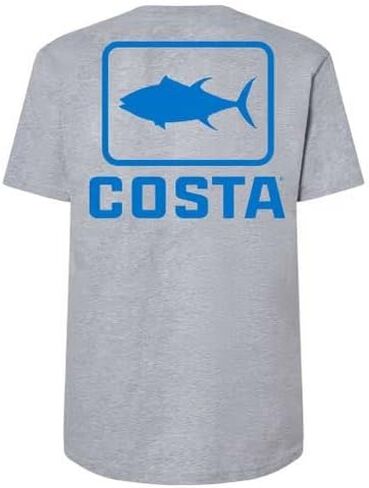 Costa Del Mar Emblem Waves Tuna Short Sleeve Shirt in Saudi Arabia