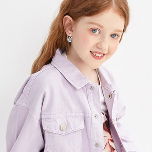 Mushroom Earrings S925 Sterling Silver Moonstone Earrings Leverback Earrings for Women Mushroom Jewelry Moonstone Earrings for Girls Mom Daughter Girlfriend, Sterling Silver, No Gemstone in Kuwait