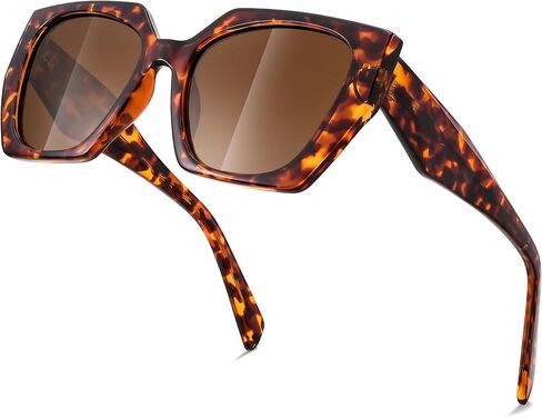 FEISEDY Trendy Polarized Sunglasses, Oversized Irregular TR Frame for Women Men, Retro Shades UV400 B0016 in Saudi Arabia