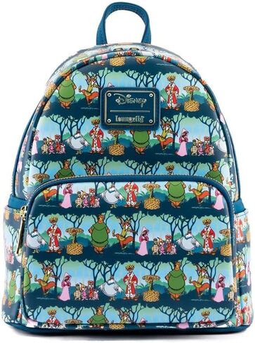 Loungefly Disney Robin Hood Sherwood All Over Print Womens Double Strap Shoulder Bag Purse in Saudi Arabia