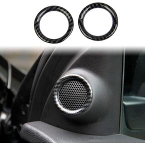 crosselec Carbon Fiber Inner Front Door Speaker Cover Trim for Dodge Durango 2011-2022