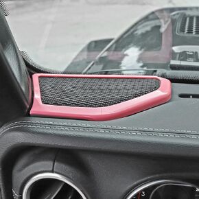 A pillar Speaker Decoration Cover Trim Interior Accessories for 2018 2019 2020 2021 2022 2023 Jeep Wrangler JL JLU Gladiator JT (Blue)