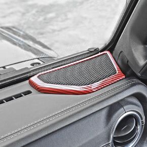 A pillar Speaker Decoration Cover Trim Interior Accessories for 2018 2019 2020 2021 2022 2023 Jeep Wrangler JL JLU Gladiator JT (Blue)