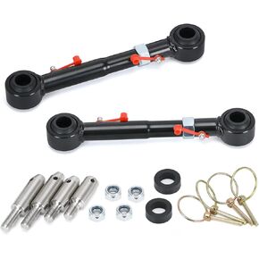 PQY Adjustable Front Swaybar Quicker Disconnect System with 2.5" - 6" Lift Replace 2034 Adjustable Quicker Disconnect Sway Bar links Replacement for Jeep Wrangler JK JKU 2007-2018