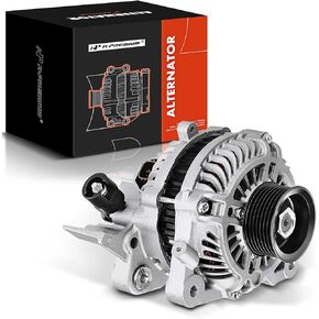 A-Premium Alternator Compatible with Honda Civic 2006 2007 2008 2009 2010 2011 L4 1.8L, 80A 12V CW 7-Groove Pulley, Replace# 31100RNAA01, 31100RNAA012M2