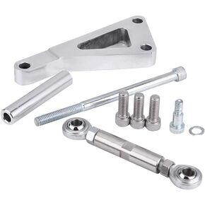Alternator Bracket Kit, Water Pump Mount Aluminum Alternator Bracket Set Fit for SBC Engine 350 PCE232.1002