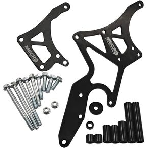 LS Engine Serpentine Alternator Bracket & Power Steering Pump Swap Conversion Compatible with Chevrolet 4.8L, 5.3L, 6.0L, 6.2L Truck & SUV Engines