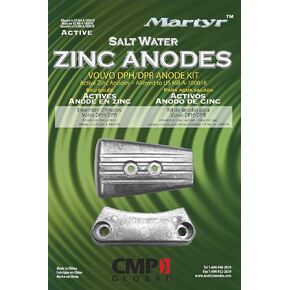 Martyr Anodes CMDPHKITZ Volvo Penta DPH/DPR Anode Kit, Zinc
