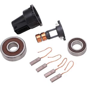 for Bosch Alternator Brushes Alternator Rebuild Kit Alternator Bearing Repair Kit Alternator Repair Kit Slip Ring Brushes Bearings Set 230090 Replacement for Bosch 0124515010