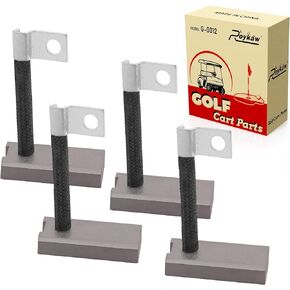 Roykaw Golf Cart Starter Generator Brushes Set Motor Brushes Compatible with EZGO Gas (1978-up), Club Car Gas (1984-up), Yamaha Gas (G1-G29), Replaces OEM # 26658G01, 30443-77, JF2-81111-00-00