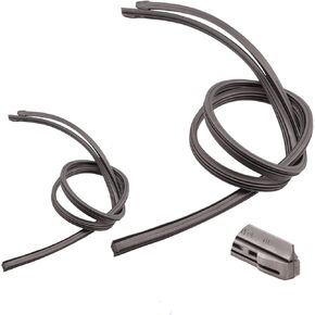 إعادة تعبئة شفرة ممسحة الزجاج الأمامي من ZOFFI مقاس 28 بوصة، عبوة من 4 قطع، حجم قابل للتعديل لإعادة تعبئة المطاط للممسحة in Kuwait