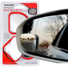 Blind Spot Mirror, Framed Rectangular Blind Spot Car Mirror, Upgrade HD Glass Wide Angle Mirror, 360° Adjustable Convex Rear View Mirror for Universal Car,Car Side View Mirror Blindspot, 2PCS in Kuwait