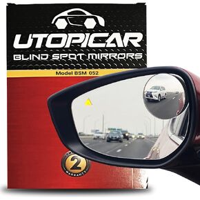 2.5" Unique Convex Blind Spot Side: Rear View/Rearview Truck And Car Mirror Automotive Exterior Blindspot Accessories For Men/Women Auto Parts (2pack)