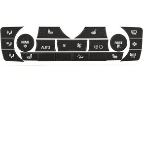 AC Button Stickers Dash Panel Control Repair Decals Compatible with BMW 3 Series 5 Series 7 Series (3 Series 2006-2011)