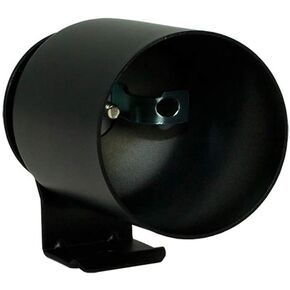 GlowShift Universal Black Single Gauge Metal Dashboard Pod - Fits Any Make/Model - Mounts (1) 2-1/16" (52mm) Gauge to Vehicle's Dash