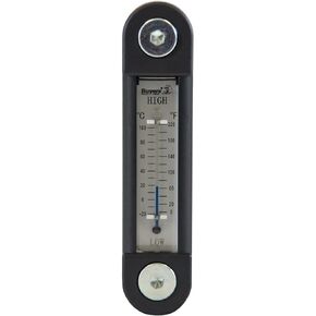 Buyers Products LRD02A Black and Silver Oil Level Gauge with Thermometer