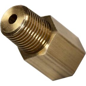 GlowShift 1/8 BSPT Male to 1/8-27 NPT Female Gauge Sensor Sender Thread Adapter Reducer