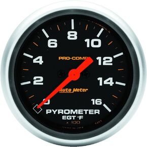 Auto Meter 5444 Pro-Comp 2-5/8" Electric Pyrometer (0-1600 Degree F, 66.7mm)