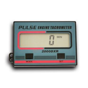 Digital Tachometer RPM Meter Induction Pulse Tachometer Hour Meter Small Engine Tachometer for Chainsaws Lawn Mowers Motorcycles (Blue)