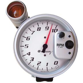 Equus E5080 5" Tachometer 10K RPM White Dial & Shift Light