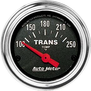 Auto Meter 2552 Traditional Chrome Electric Transmission Temperature Gauge