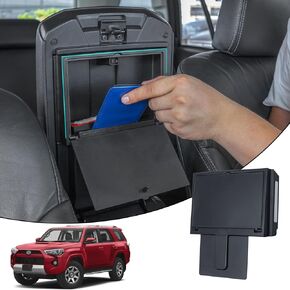 JDMCAR One-Touch Hidden Storage Box Compatible with Toyota 4Runner Accessories 2010-2023 2024 Center Console Organizer Armrest