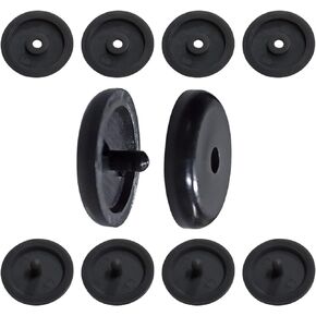 5 Sets Universal Fit Seatbelt Stopper Kit, Snap-on Seat Belt Button Stop, Black Seat Belt Buckle Button Prevent Plastic Seat Belt Button Buckle Clip Stop From Sliding Down The Belt