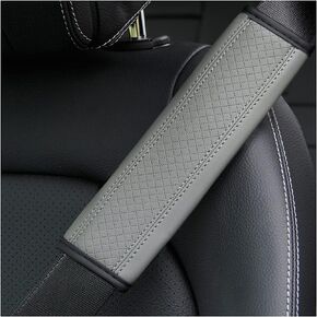 zipelo 2PCS Car Seat Belt Cover, Soft Shoulder Strap Covers Harness Pads, Safety Leather Seatbelt Comfort Driving Cushion Protect Your Neck and Shoulder Universal for Car, Truck, SUV (Beige)