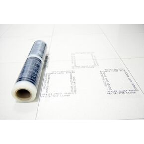 CARCAREZ Auto Adhesive Floor Mat, 4 mil Car Carpet Protector Film | 100 Mats Per Roll | 24" Wide, 200' Long