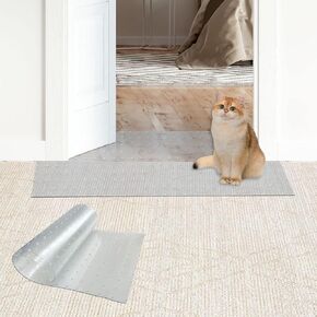 Carpet Protector for Pets, Clear Non-Slip Cats Dogs Carpet Protector for Doorway, Prevent Carpets Rugs from Scratching at Doorway