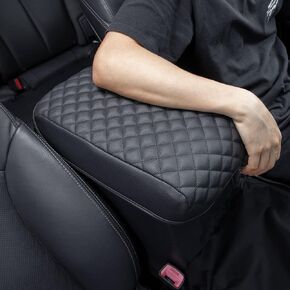 غطاء مسند ذراع وحدة التحكم المركزية JKCOVER متوافق مع Toyota 4Runner 2010-2021 2022 2023 2024 ملحقات الشاحنات واقي وسادة جلد PU ممتاز (أسود)