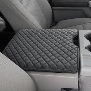 JDMCAR Compatible with 2015-2020 Ford F150 / 2017-2022 F250 F350 F450 Accessories Center Console Cover, Customized Nylon Armrest Cover Protector (Bucket Seat Only)